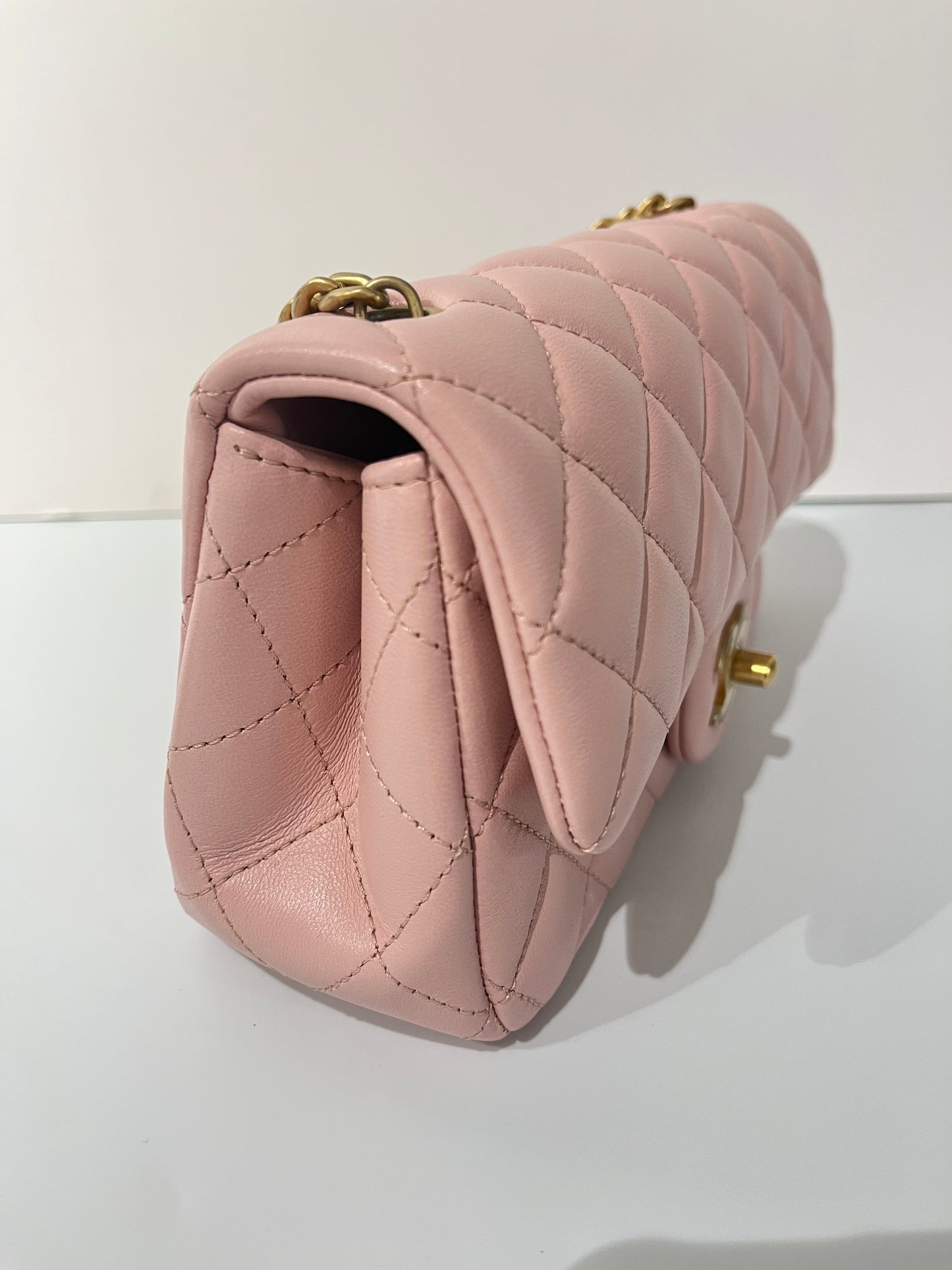 Chanel Flap bag 20CM -light pink as4041b10716nn267